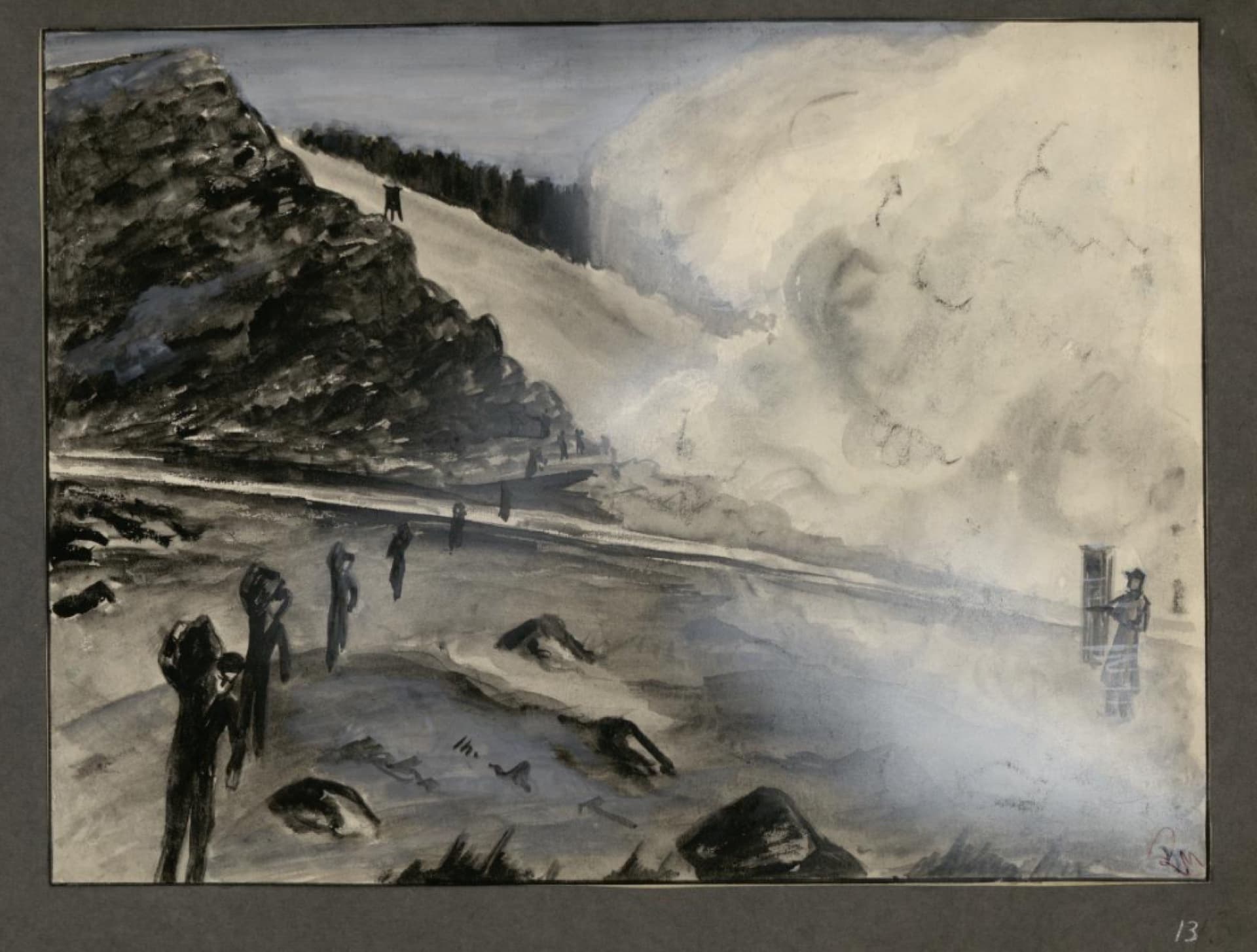 Utmarsj mot steinbruddet i vinterdis