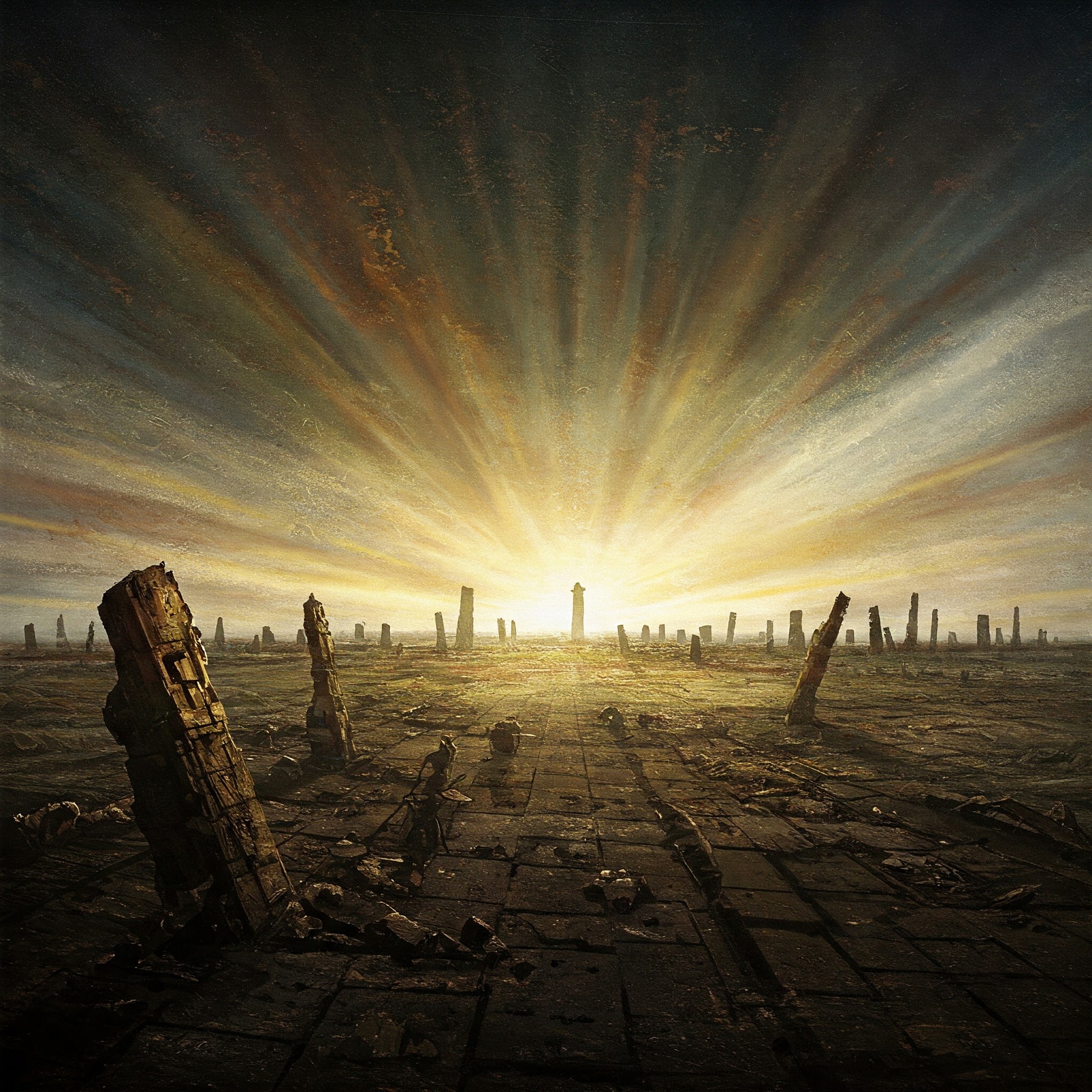 Soloppgang over ruinene – frihetens lys bryter gjennom mørket