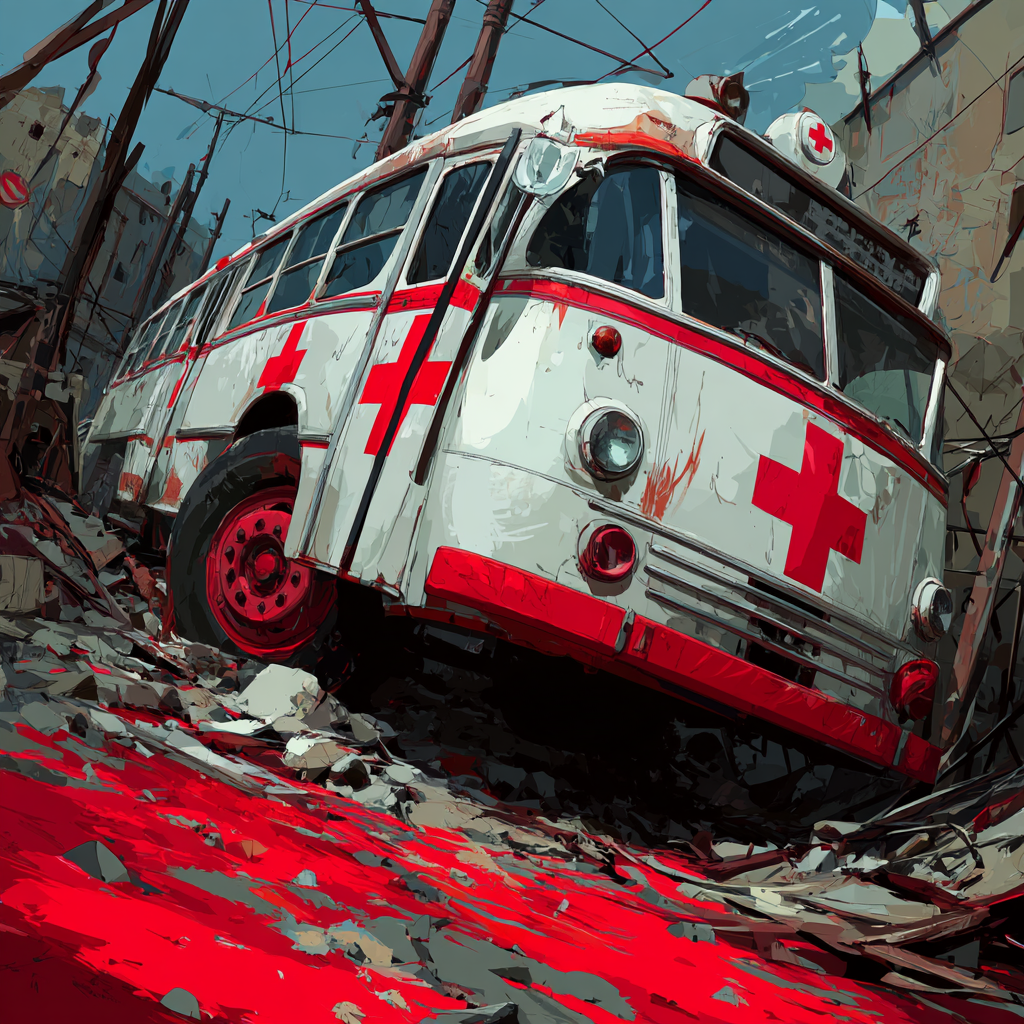 Hvite busser fra Røde Kors i 1945